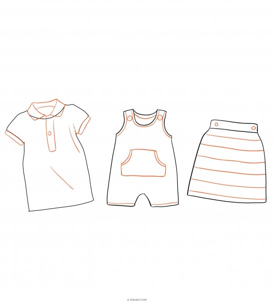 Рисование одежды карандашом