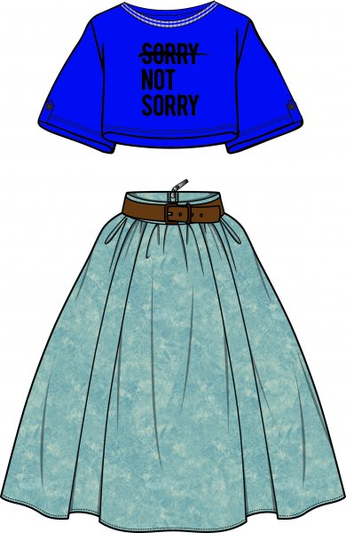 Красивая нарисованная одежда