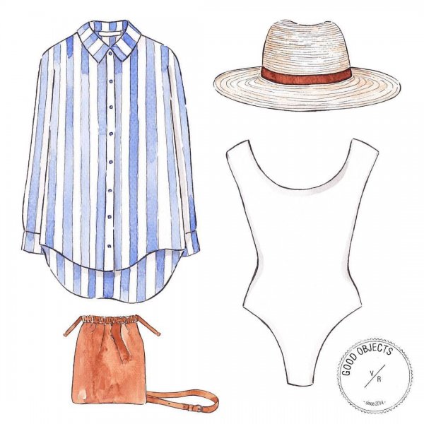 Нарисованная одежда легкая