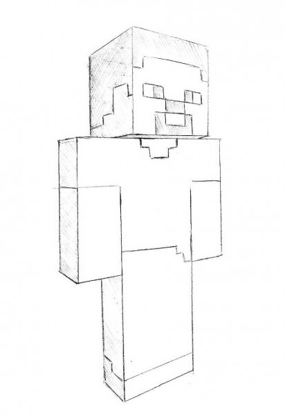 Рисунки из МАЙНКРАФТА карандашом