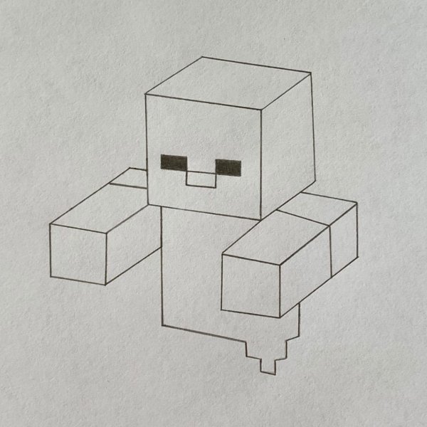 Нарисовать зомби из МАЙНКРАФТА