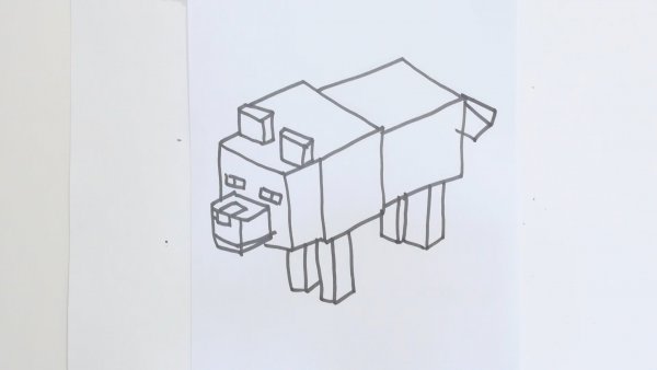 Лёгкие рисунки из МАЙНКРАФТА для срисовки