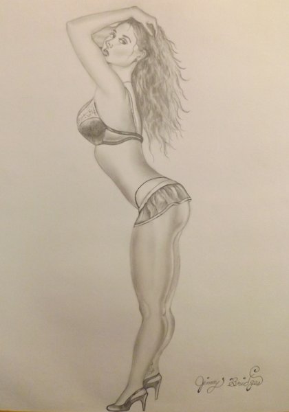 Девушки карандашом 18