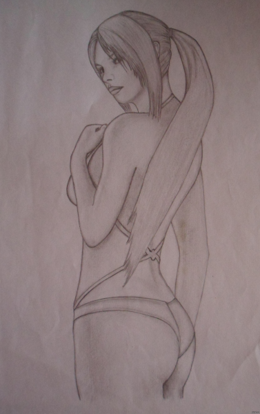Рисунки девушек карандашом