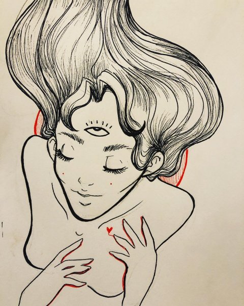 Рисунки девушек карандашом