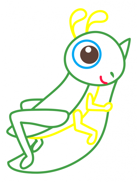 Кузнечик для детей