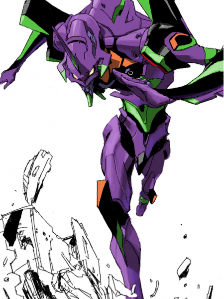 Аниме Евангелион ева 01 арт