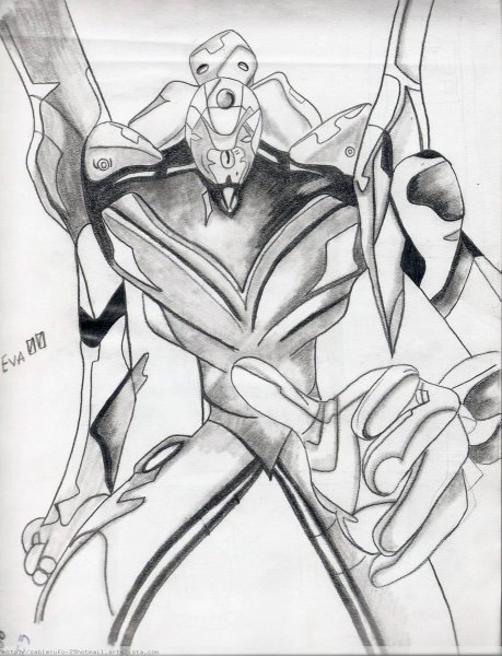 Евангелион рисовка солдат