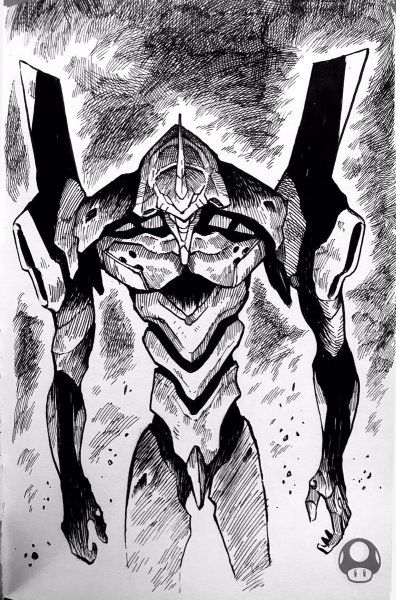 Евангелион ева 01 чб