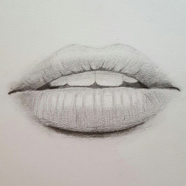 Губы эскиз