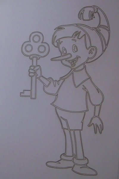 Буратино рисунок