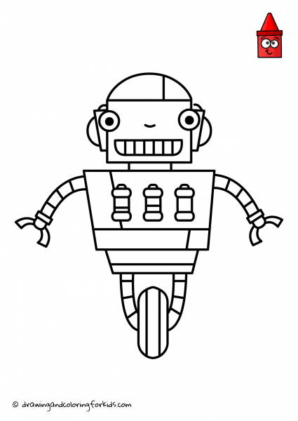 Робот для раскрашивания детям