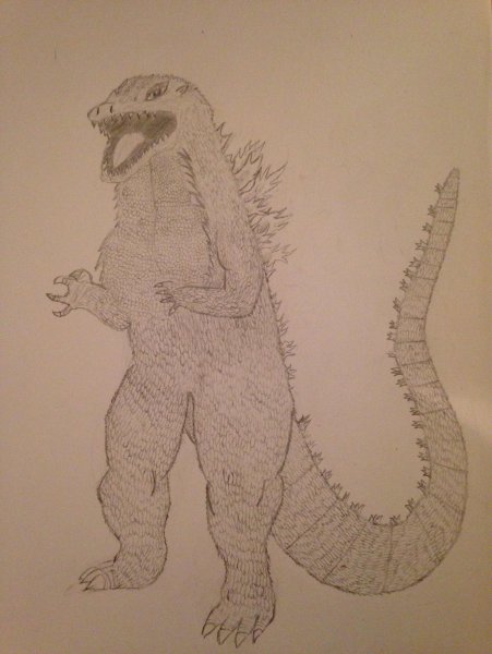 Рисование Годзиллы