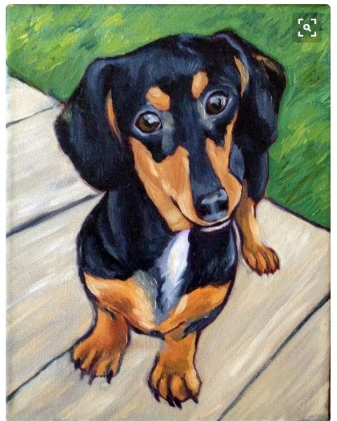 Такса карандашом