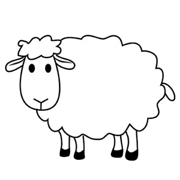 Овца рисунок карандашом для детей