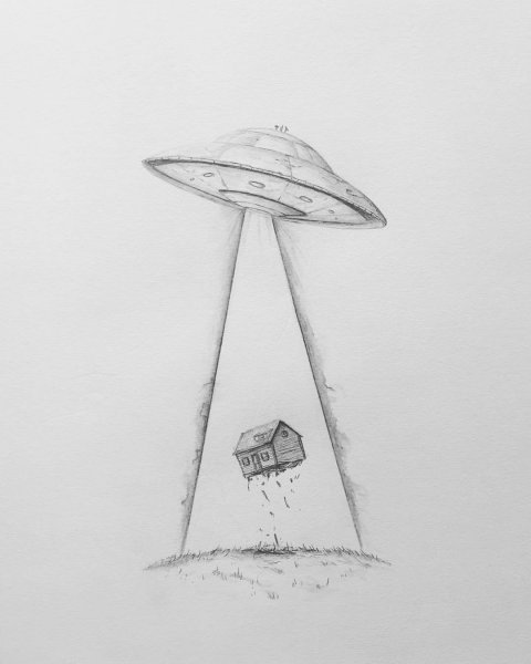 НЛО карандашом