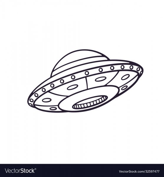 Летающая тарелка эскиз
