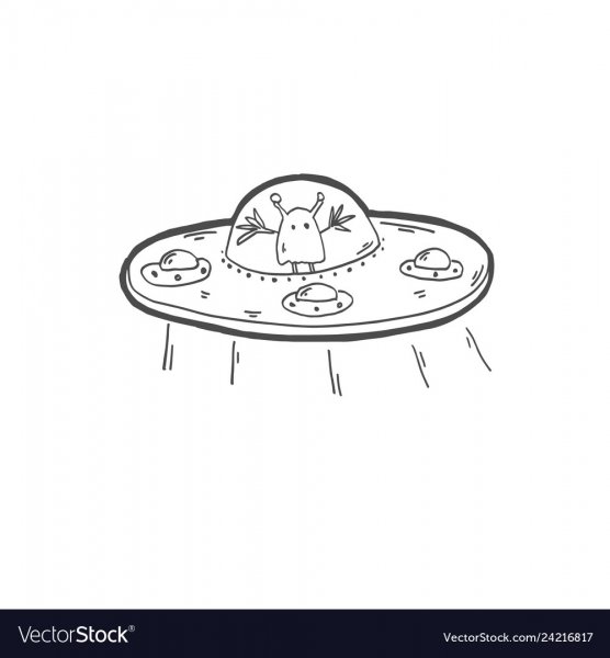 Летающая тарелка эскиз