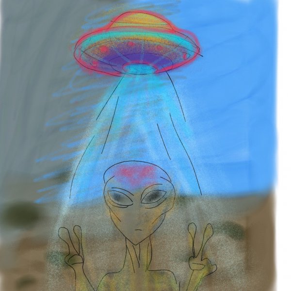 Лёгкие рисунки НЛО