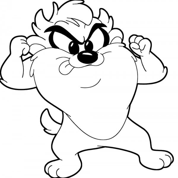 Раскраска Луни Тюнз Сильвестр