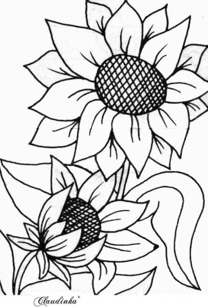 Подсолнух раскраска для детей