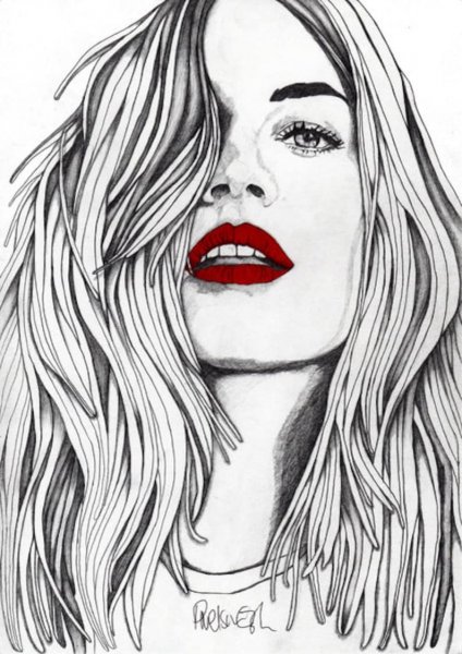 Рисунки девушек