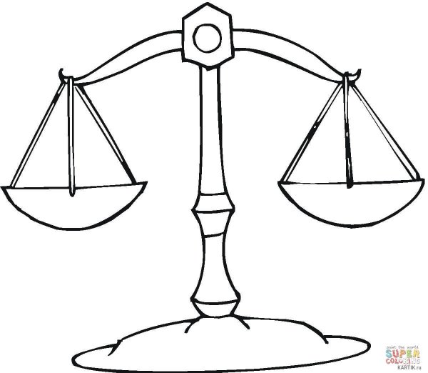 Весы карандашом