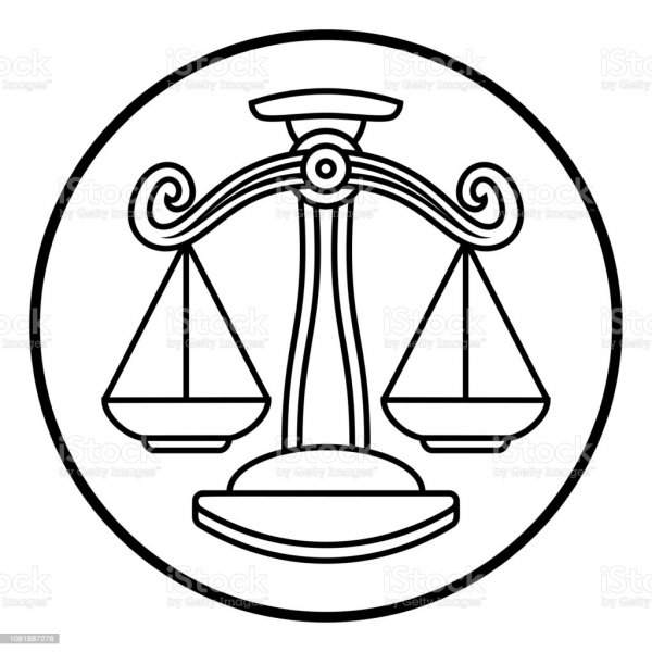 Срисовать знак зодиака весы