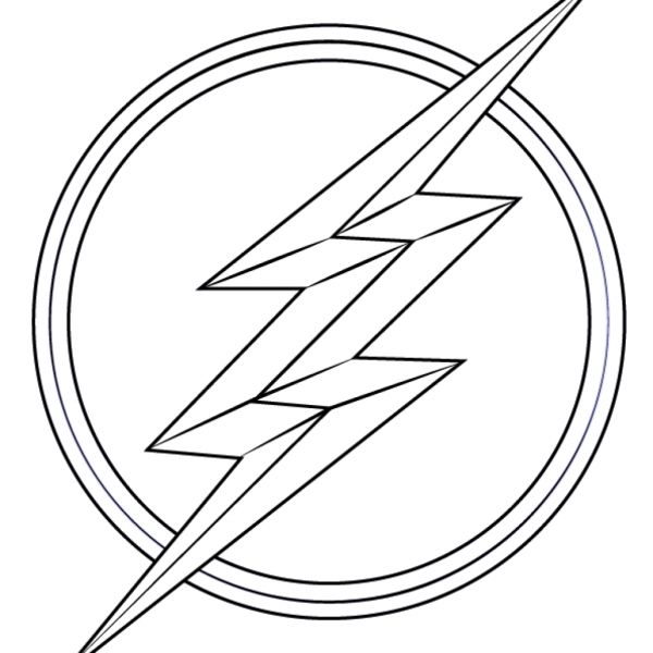 Молния раскраска