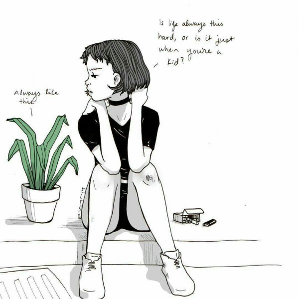 Натали Портман Леон эскиз