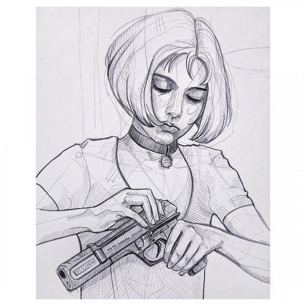 Эскиз Леон и Матильда