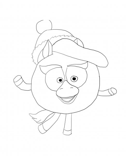 Смешарики рисунки карандашом