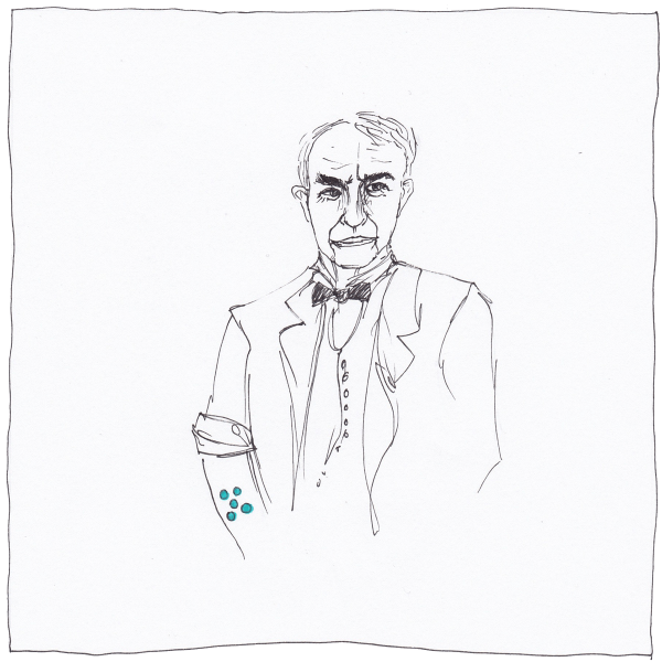 Томас Эдисон рисунок