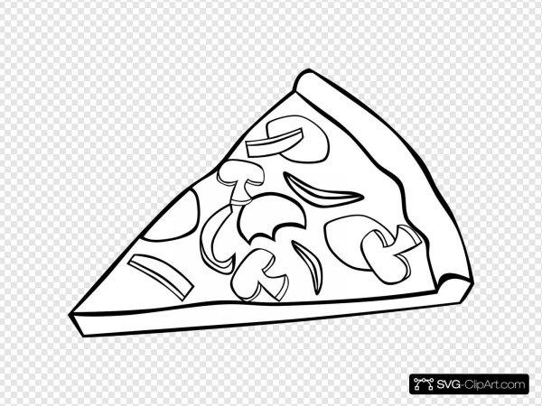 Пицца раскраска для детей