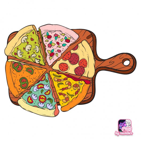 Пицца рисовать