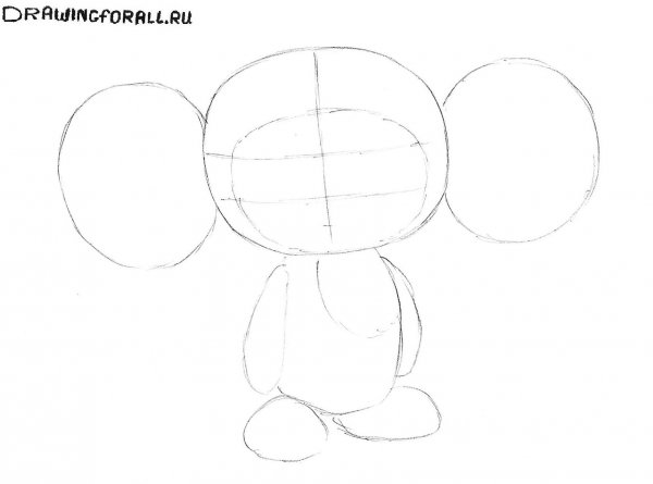 Рисование Чебурашка