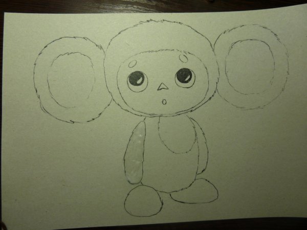 Фотографию Чебурашки для рисования