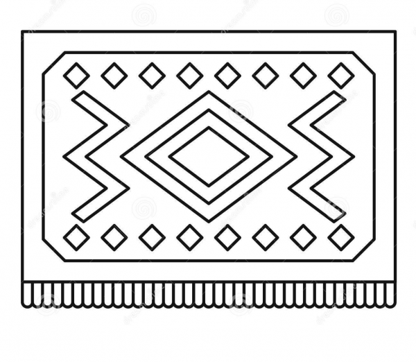 Ковер с орнаментом рисунок