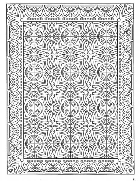 Ковер раскраска