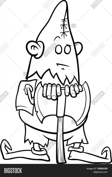 Палач с топором рисунок