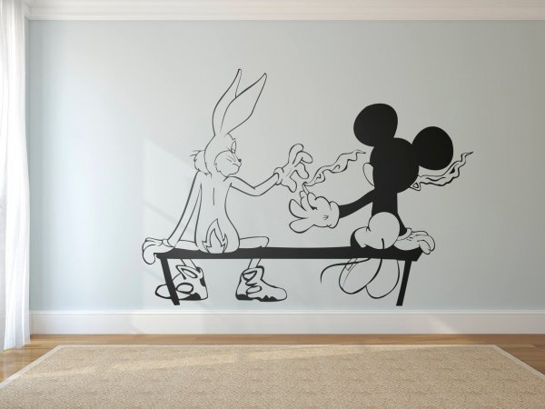 Смешные трафареты для стен