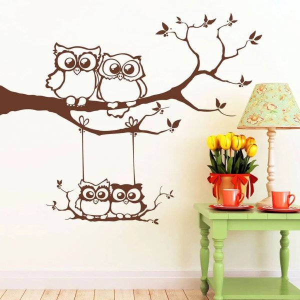 Интерьерные наклейки на стену