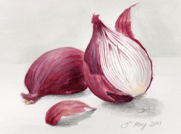 Лук карандашом