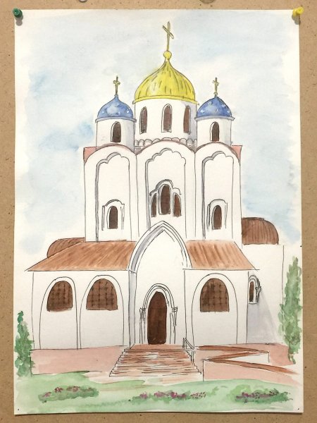 Храм рисунок