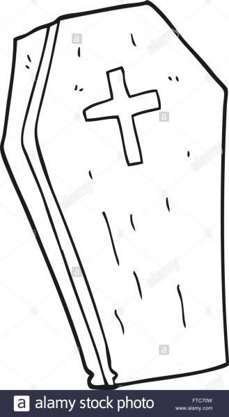 Нарисовать крест с гробом