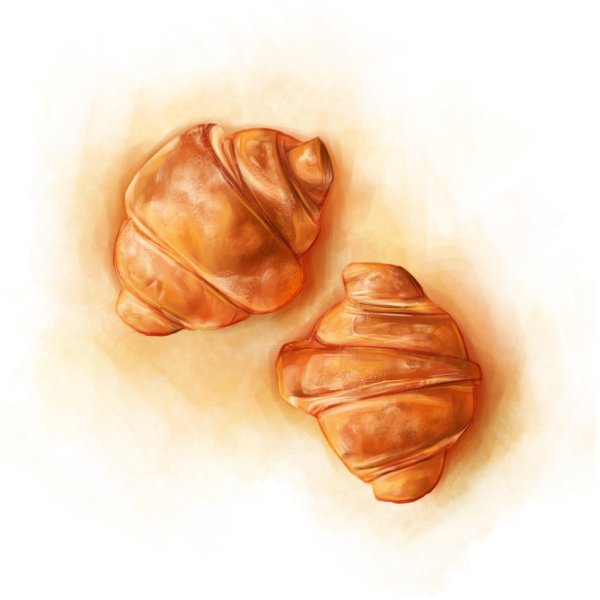 Круассан карандашом