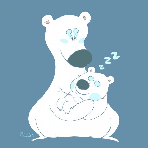 Умка из мультика вектор