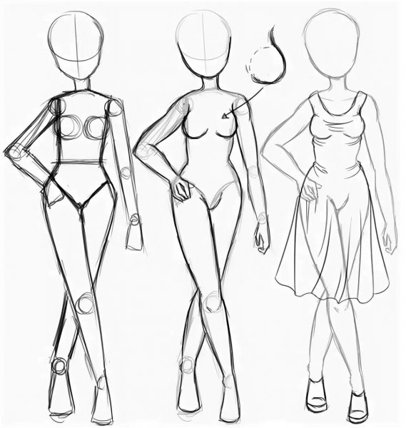 Тело карандашом для начинающих