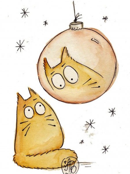 Коты Марии Ван Брюгген рисунок