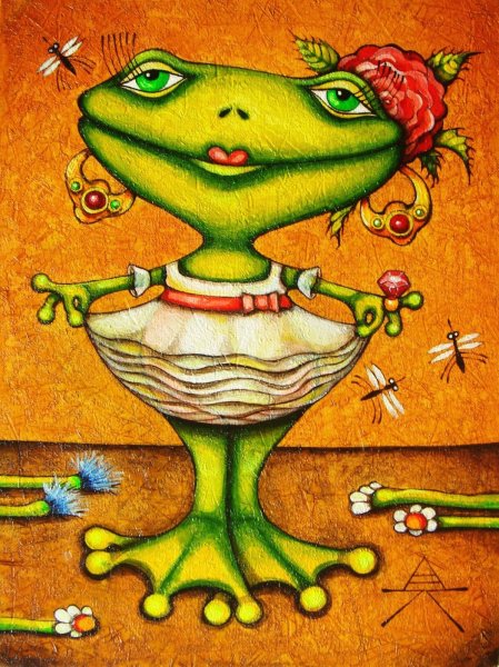 Жаба художник